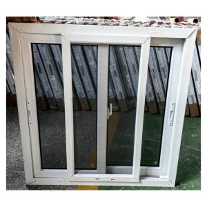 China PVC UPVC Weather Resistant Sliding Windows With Screen Customized Size factory