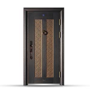 China Villa entrance door copper steel double door luxury design made in China factory