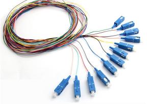 China SC APC Fiber Optic Pigtail 0.9mm G657A2 LSZH LC FC ST Pre Terminated factory