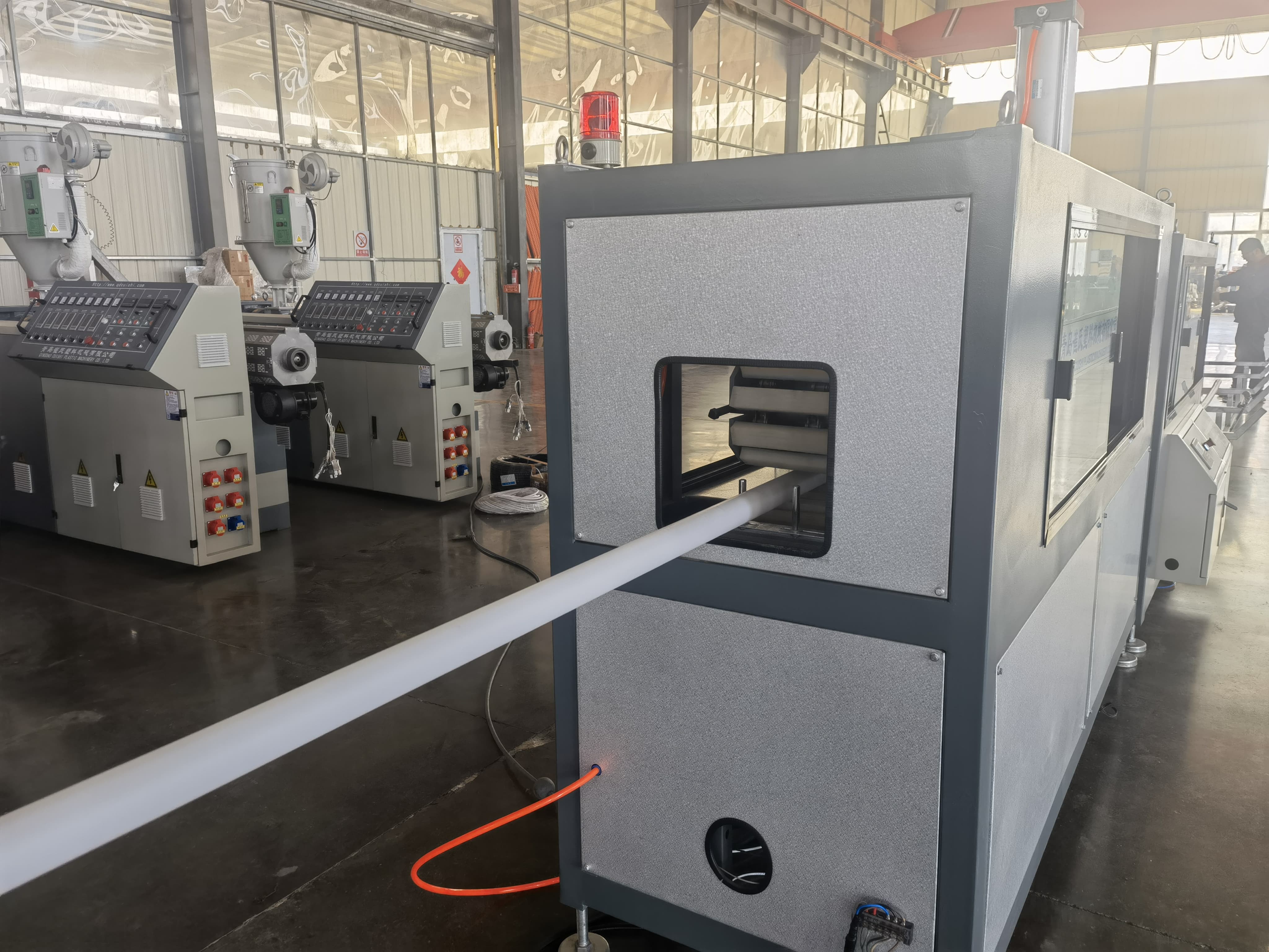 Full-automatic PE Pipe Extrusion Line Made In Motor for and Stable Production