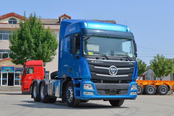 Used Tractor Head High Horsepower Foton Auman Commins Engine Blue High Roof Cab