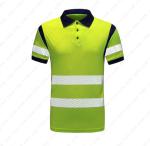 Reflective PPE Safety Wear Summer New Breathable Quick-Drying Reflective POLO