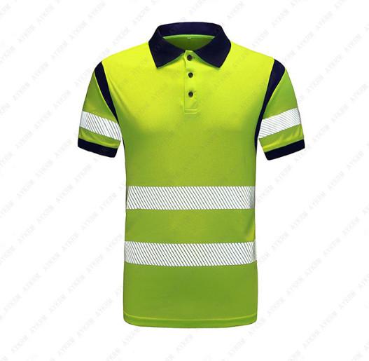 Reflective PPE Safety Wear Summer New Breathable Quick-Drying Reflective POLO