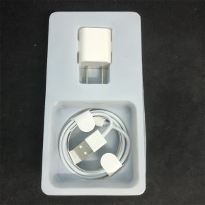 2 In 1 Phone Wall Charger A1385 USB 5W Charger Adapter With Cable