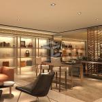 Laminate Metal Bag Display Shelf For Store Furniture