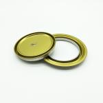 99mm Ring Lid Bottom Thickness 0.21mm Gold Lacquer Can Ends