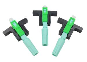 China Low Loss 0.3dB Fast Connector T Type Connect Fiber Optic Connectors SC/APC One Year Warranty factory