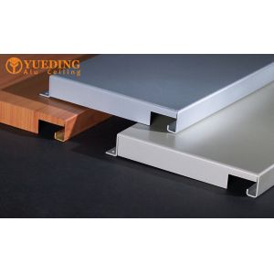 China Hook On Aluminum Ceiling Panels Metal False Ceiling Tiles For Commercial Building on sale