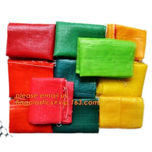 China pp tubular fruit net sack, Customize all colors and sizes potato onion mesh raschel bag,Raschel knitting PE mesh vegetab factory