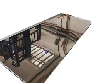 China 4K 8K Mirror Finish Stainless Steel Sheet 304 316L Sheet factory