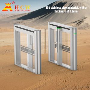 Full Automatic Bidirectional Swing Barrier Turnstile IP54 Access Control Swing