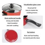 Red 4 Piece Cast Iron Cookware Set Iron Non Stick For Kitchen