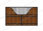 Bamboo Slat Infill Grill Bars Prefabricated Horse Stalls