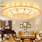 Hot Sale Luxury Led Crystal Golden Ceiling Lamp For Bedroom living room