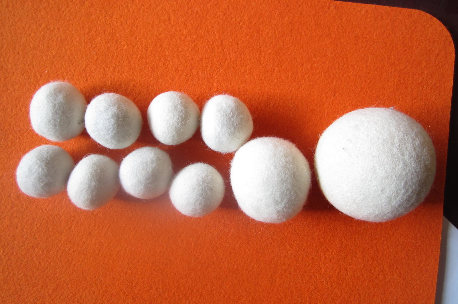 china factory Colored Pure Genuine 6-Pack XL 100% Wool Dryer Balls