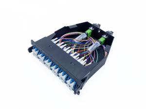 China 8 Fibers MPO Cassette Module G657A2 LSZH Hydra Cable Assembly APC factory