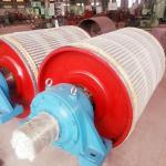 TD75 Wear Resistant Removable Head Snub Pulley In Belt Conveyor
