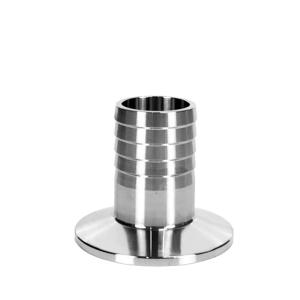 China Sanitary 304 316L Stainless Steel Tri Clamp Hose Ferrule Fitting with Round Head Code factory