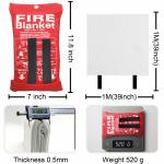 Emergency Fire Fiberglass Blanket Heat Resistant for Home and School