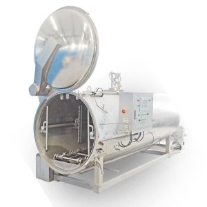 China Automatic Open Door Spray Autoclave for Packaged Food & Canned Food on sale