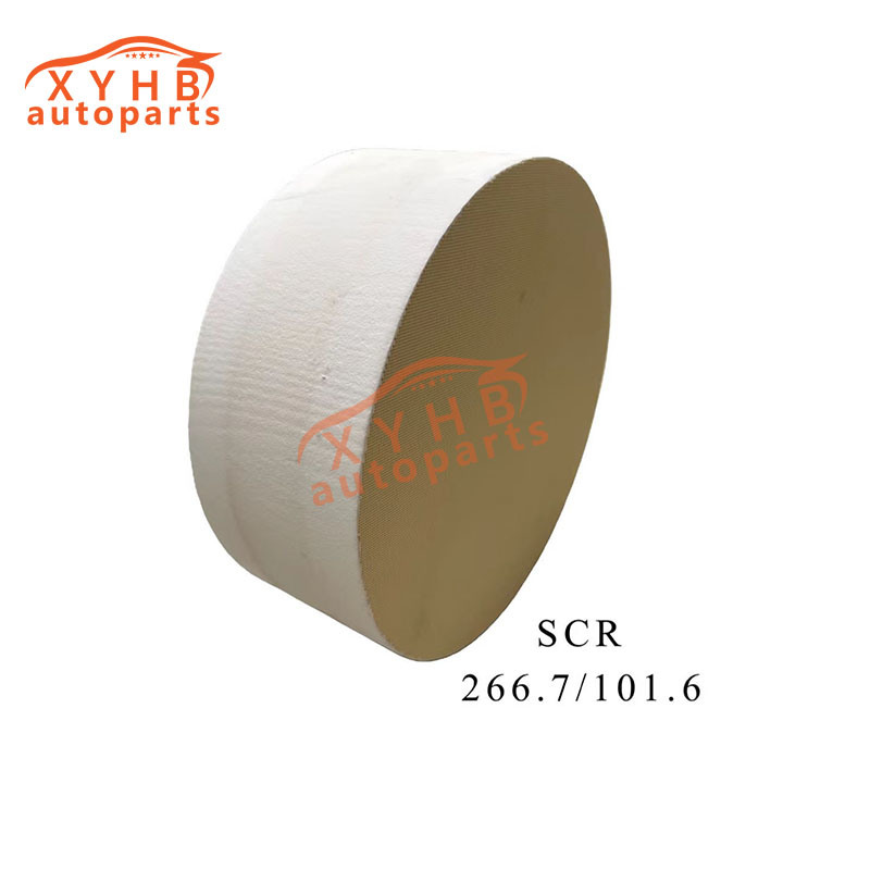 Ceramic Carrier High-Quality Round Three-Way Catalytic Filter Element Euro 1-5 Model: 266.7*101*6