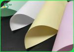 Wood Pulp Yellow Blue 48gsm 52gsm Blank Carbonless Paper Rolls For Receipt