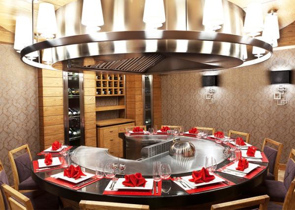 Restaurant / Backyard Hibachi Grill Table Japanese Griddle CE ISO9001 Certificat