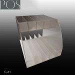 Acrylic counter top display for candy on the table