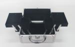 Small Silver Aluminium Cosmetic Case 250 x 170 x 170mm Inside Trays
