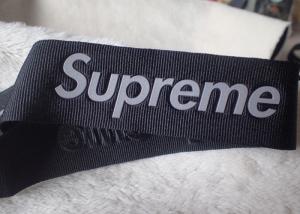 China Supreme 3D High frequency 3M reflective logo on 3.2cm nylon tape for hats logo factory