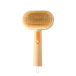 Double-Sided Self-Cleaning Pet Grooming Comb – Orange, White, Purple | 18.5115CM