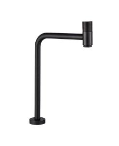 China Bibcock SUS304 High Long Spout Cold Water Faucet Single Deck Mounted Matt Black factory