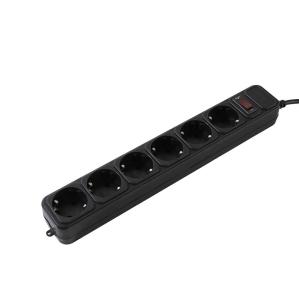 China 6 Way Universal Power Strip High Temperature Resistance Housing Material factory