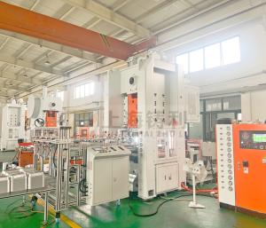 China 12t Foil Box Making Machine 24KW Aluminium Foil Food Container Making Machine factory