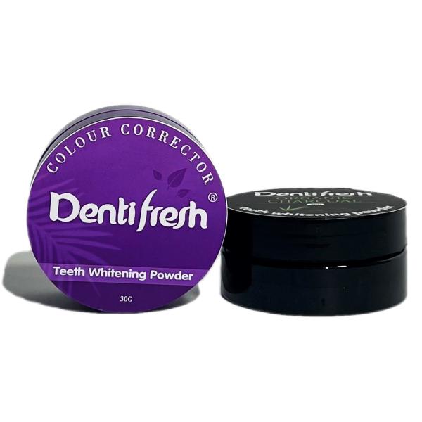 Instant Colour Correcting DentiFresh Purple Tooth Toner Teeth Whitening Powder,