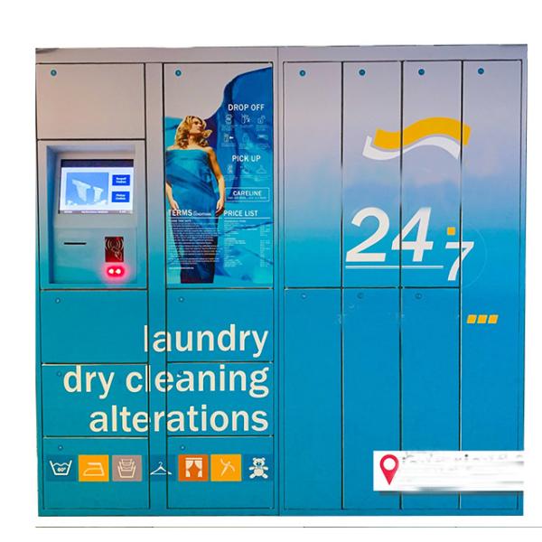 Electronic Smart Laundry Locker System For Gym Delivery Dry Cleaning Service QR