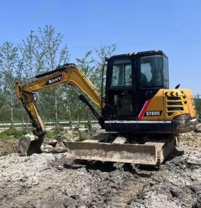 China Sany SY80 excavator 0-2000 working hours and a 0.28m3 bucket capacity for performance factory