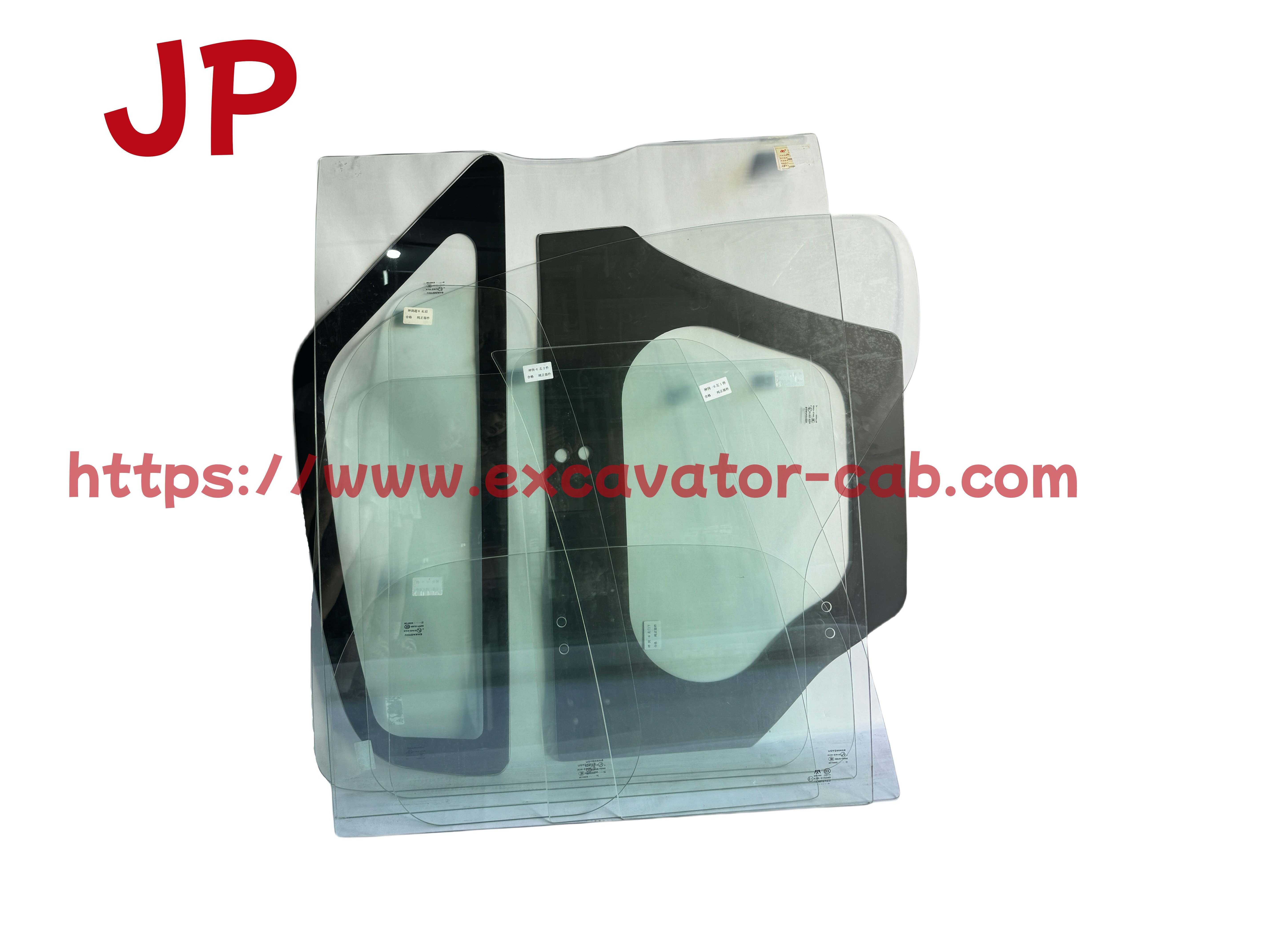 Excavator Cab Full Glass For Kobelco SK75-8