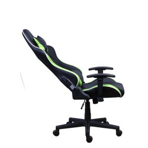 China PU Castors Leather Reclining Gamer Chair with LED Light Bar Racer RGB Gaming Chair factory