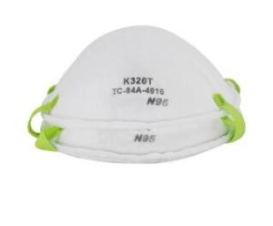 China Needle Punched Cotton N95 Earloop Mask NIOSH Approved Folded Shape Disposable factory