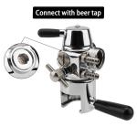 Stainless Steel Growler Filler Beer Keg Faucet Defoaming