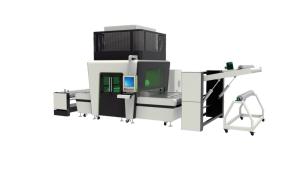 China Seamless Splice Flying Laser Marking Machine 9000mm/s For PVC factory
