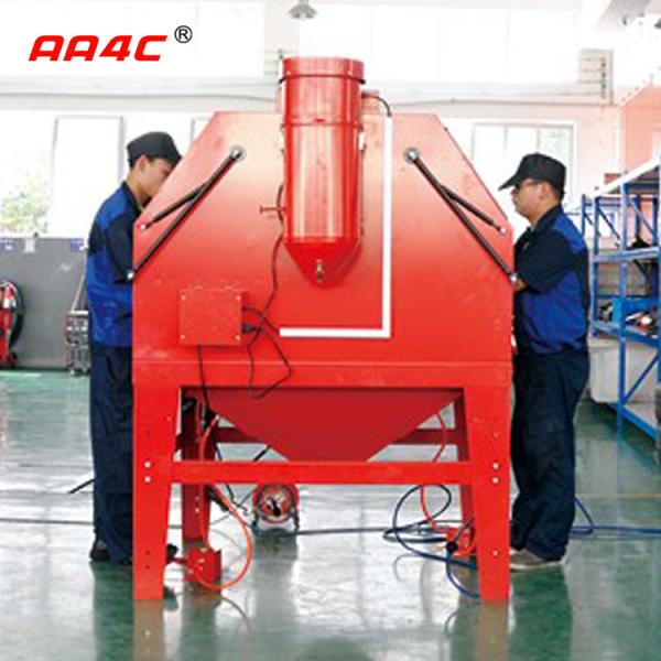 AA4C 1200L Industrial sandblasting cabinet rust removing sandblaster heavy duty sandblast cabinet AA-SBC1200