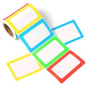 China Moisture Proof BOPP Self Adhesive Name Labels Offset CMY Printing factory