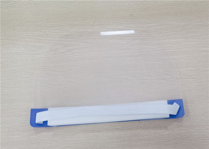 Transparent Anti Dust Protective Face Shield PET Materials Skin Friendly