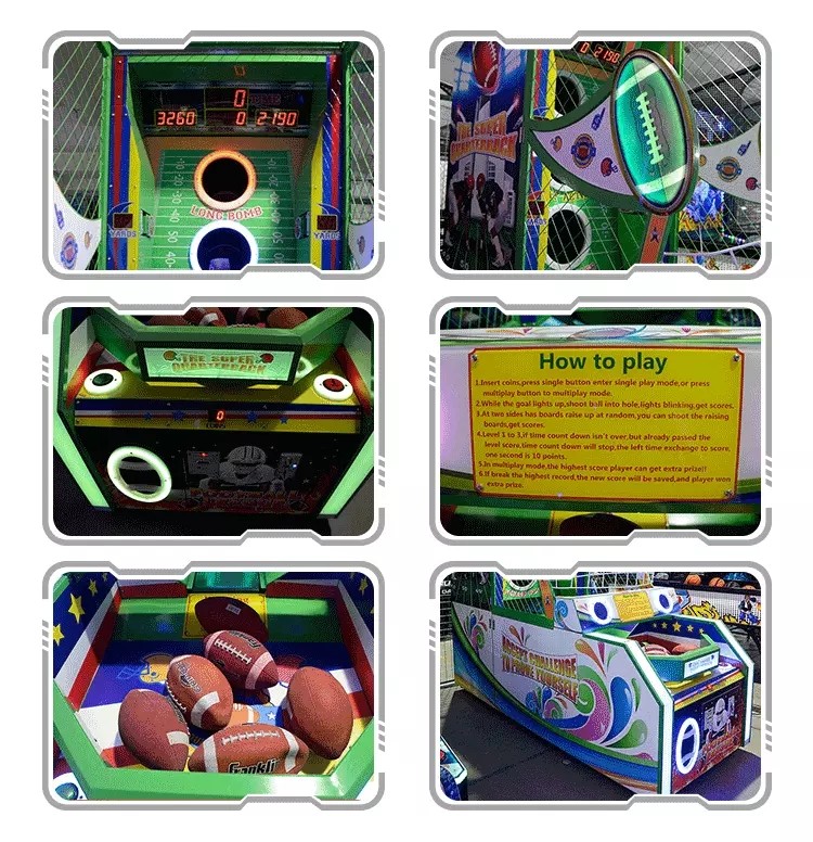 Rugby Football League Basketball Shooting Game Machine For Supermarket