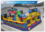 Outside Inflatable Amusement Theme Parks With Bounce House Waterproof PVC