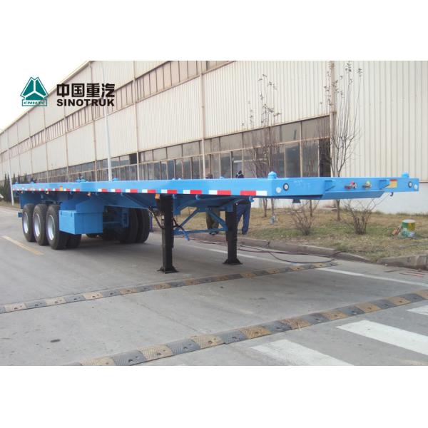CIMC Tri - Axle Heavy Duty Semi Trailers 40ft High Flatbed Trailer With BPW Axles