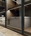 Customized Modern Wardrobe EB Closet with Glass Doors