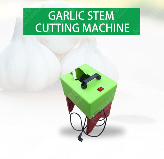 Electric Fresh Onion Garlic Root Cutting Machine 2.8KW 500mm
